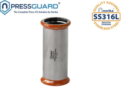 Stainless Steel 316L Press Fit Long Equal Socket